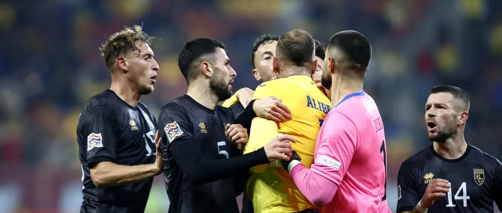 România - Kosovo 0-0, MECI de fotbal care nu s-a încheiat pe Arena Națională! Ce incident s-a întâmplat la final. FOTO