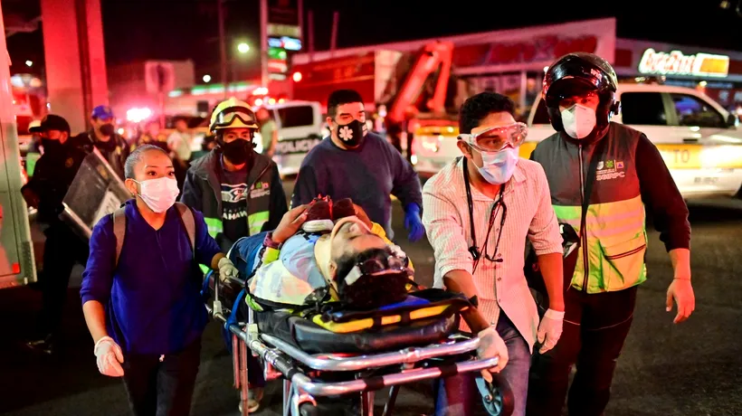 Tragedia din Mexic face mai multe victime: 24 de persoane au murit după prăbușirea unei linii de metrou / Momentul incidentului, surprins de camerele de supraveghere - FOTO/VIDEO