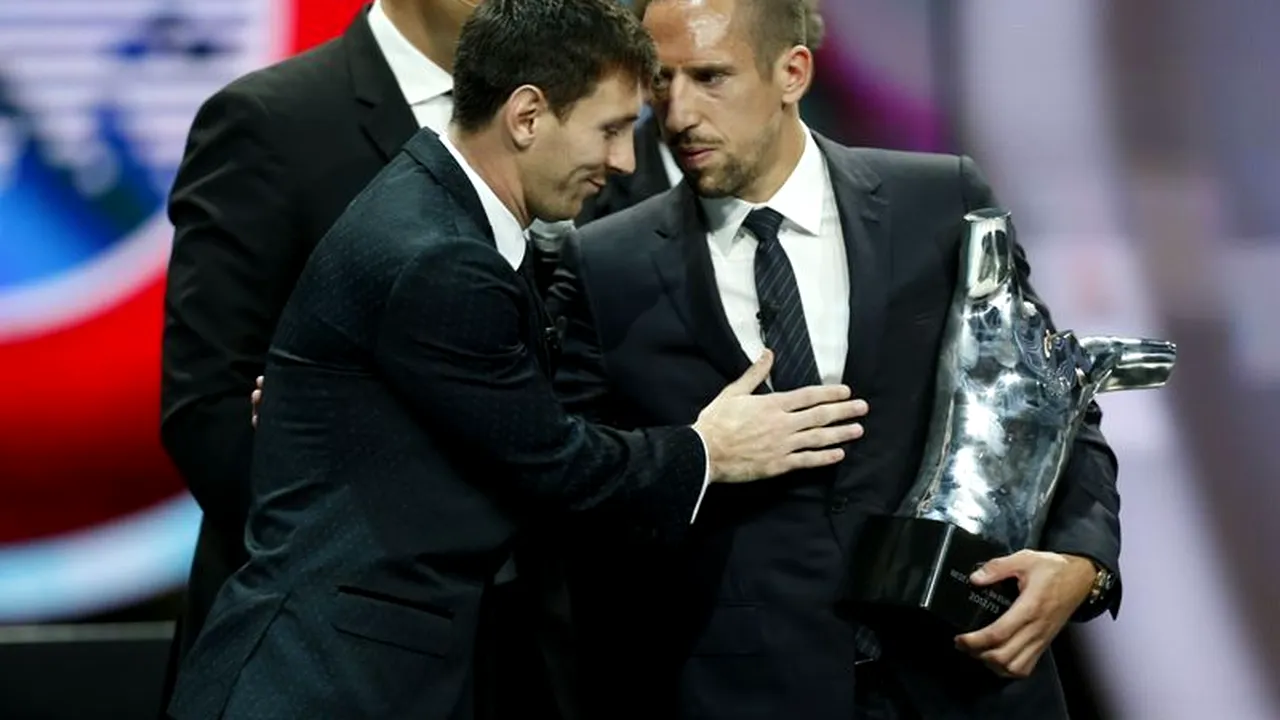 Franck Ribery a fost ales cel mai bun fotbalist al sezonului 2012/2013 în Europa