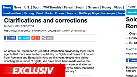 O victorie pentru campania Gândul - LET'S CHANGE THE STORY. Daily Mail își RECUNOAȘTE o parte din MINCIUNILE anti-români