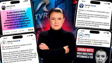 De 24 de ore USR se războiește cu jurnalista Sorina Matei, după numirea acesteia la conducerea TVR. Partidul atacă în valuri noua directoare, cunoscută ca ziarist incomod