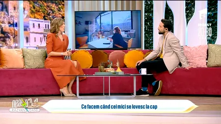 VIDEO | Ce trebuie să facă părinții atunci când cei mici se lovesc la cap. Sfatul medicilor pediatri: „Dacă vorbim de o căzătură de la o înălțime mai mare, atunci acești bebeluși trebuie verificați, pentru că poate apărea inflamația straturilor de sub oasele capului”