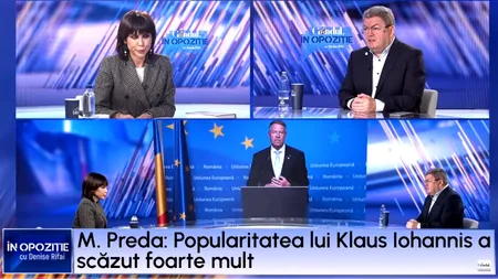 Marian Preda: „Popularitatea lui Iohannis a scăzut foarte mult/ O să-l înlocuiască BOLOJAN înainte de alegeri”