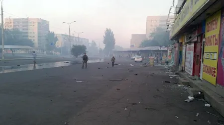 Baza de pregătire a echipei Șahtior, distrusă de obuze de artilerie