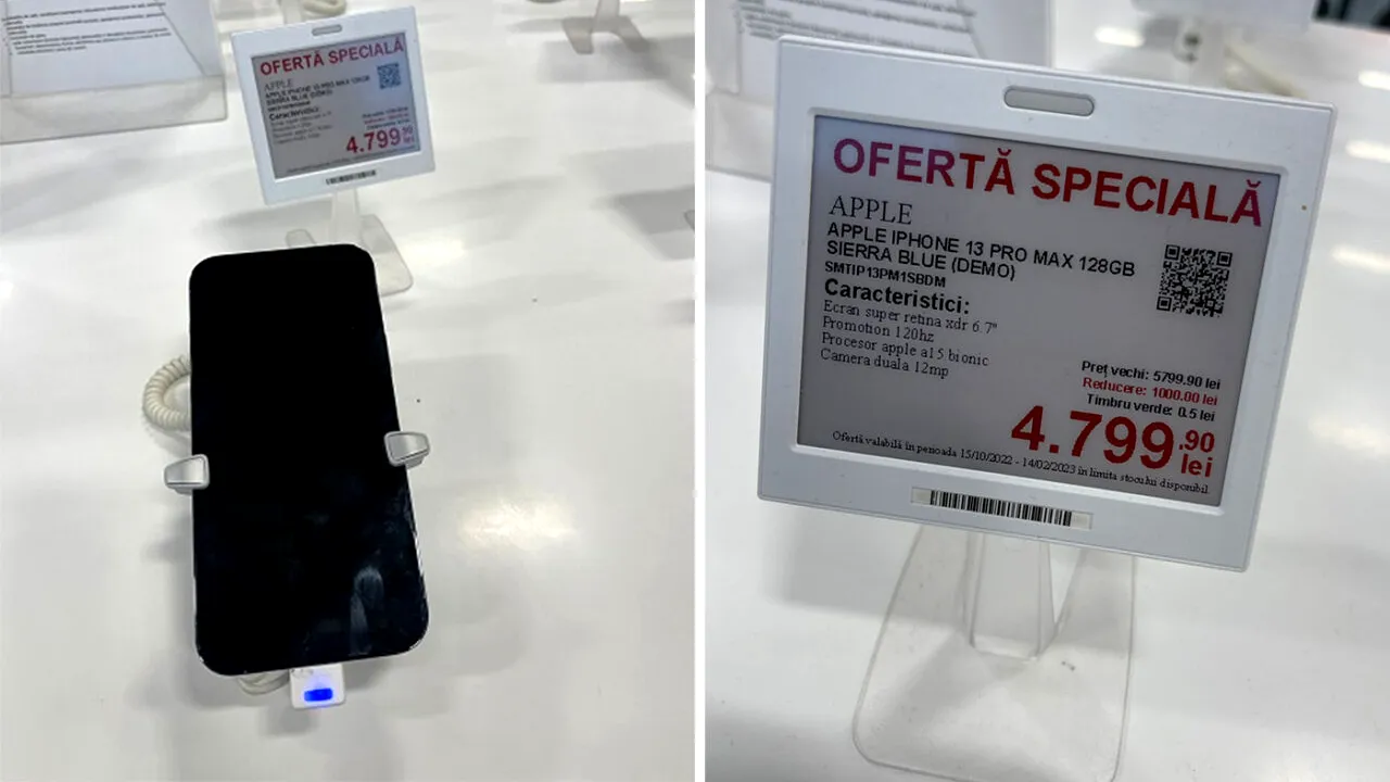 Ce a pățit un ploieștean după ce a vrut să cumpere un iPhone 13 Pro Max, redus de la 5.799 la 4.799 de lei: 
