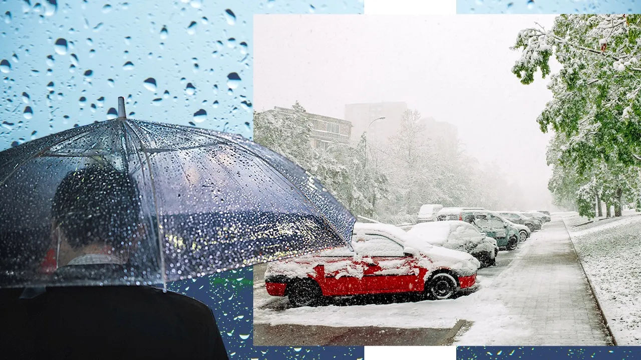 Ploile se transformă în lapoviță și ninsoare. Meteorologii ANM, informații de ultimă oră pentru Gândul: „Temperaturi în scădere semnificativă”