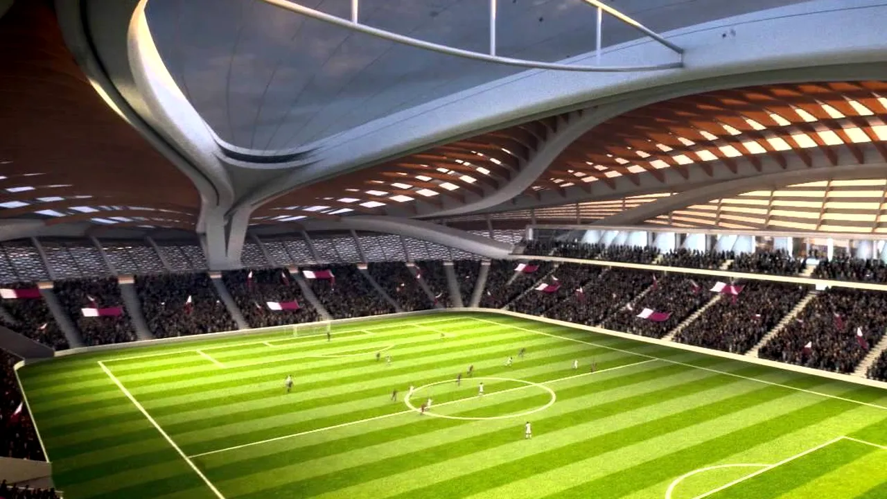 Stadionul care a încins imaginația pe internet. Ce se vede în imaginea făcută de la înălțime