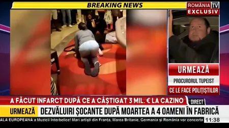 Scene incredibile într-un cazino. Un bărbat a făcut infarct chiar lângă masa de joc după ce a câștigat peste 3 milioane de euro