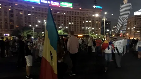 Câteva sute de oameni au protestat, în Piața Victoriei, față de noile legi ale justiției