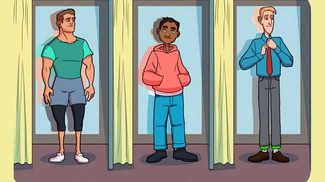 TEST IQ pentru genii | Unul dintre acești 3 bărbați tocmai a furat din magazin. Care?