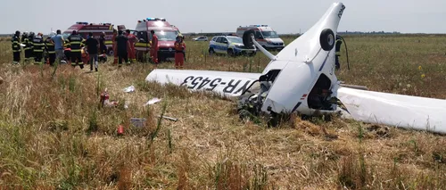 Un avion de mici dimensiuni s-a prăbușit lângă București