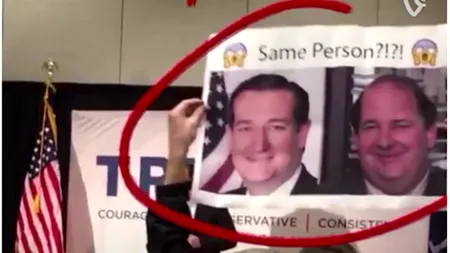 A avut șansa să devină celebru pe internet, dar cineva i-a furat-o. Candidatul republican Ted Cruz a rămas uimit