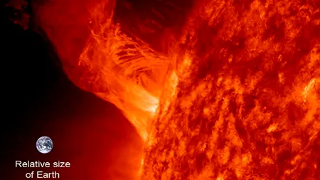 O nouă erupție solară surprinsă de NASA. VIDEO
