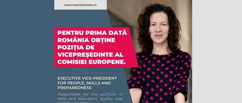 Roxana MÎNZATU, primul mesaj după nominalizare: Cuvântul cheie al acestui mandat este și va fi COLABORARE