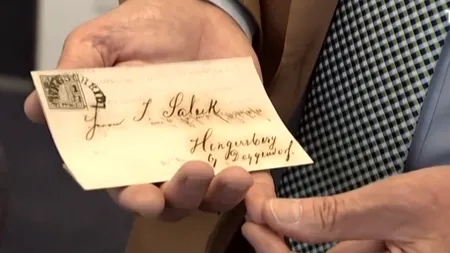 Suma ENORMĂ oferită pentru prima scrisoare timbrată din Germania, în cadrul unei licitații. Manuscrisul are o vechime de 175 de ani