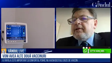 GÂNDUL LIVE. Alexandru Rafila, despre valul trei al pandemiei: Personalul medical este mai experimentat, dar DSP-urile încă au probleme - VIDEO