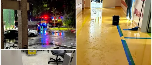 Secția de primiri urgențe de la Spitalul Bagdasar Arseni din București, inundată după o ploaie torențială / UPU a costat 3,5 milioane de euro