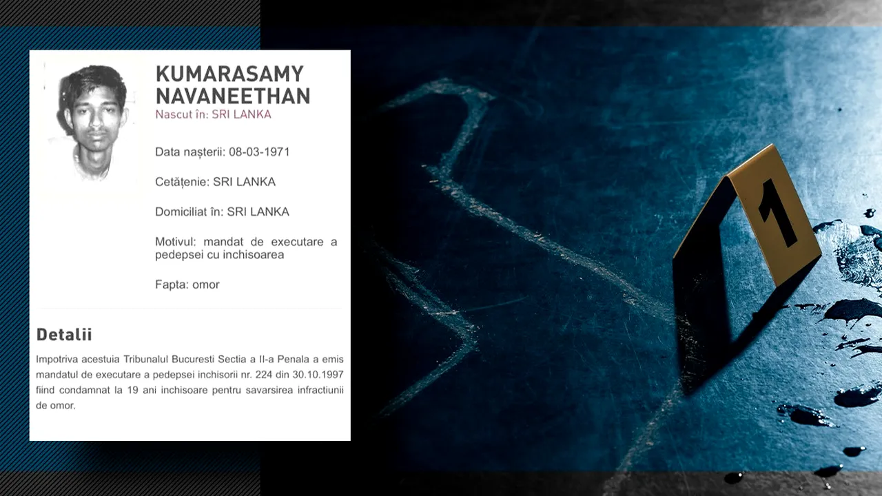 Un criminal din Sri Lanka, prins după 33 de ani. El a ucis un bărbat în București în 1991 și a fost capturat în 2024 în Germania