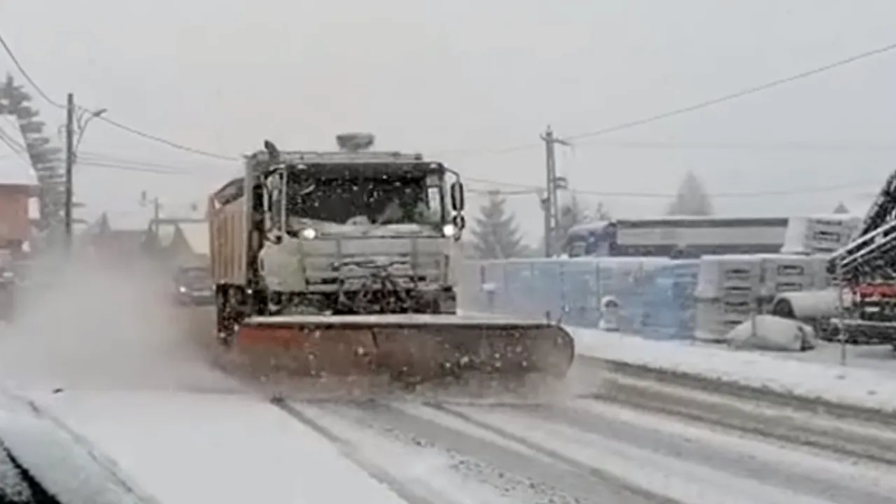 Ninsori puternice în centrul țării: Brașov, Covasna și Harghita, acoperite de zăpadă / Cod galben de ninsoare în mai multe regiuni- VIDEO