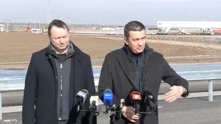 Sorin Grindeanu, pe șantierul autostrăzii A0: „Mă interesează foarte mult ca la sfârșitul acestei veri să putem să circulăm pe tot A0 Sud”