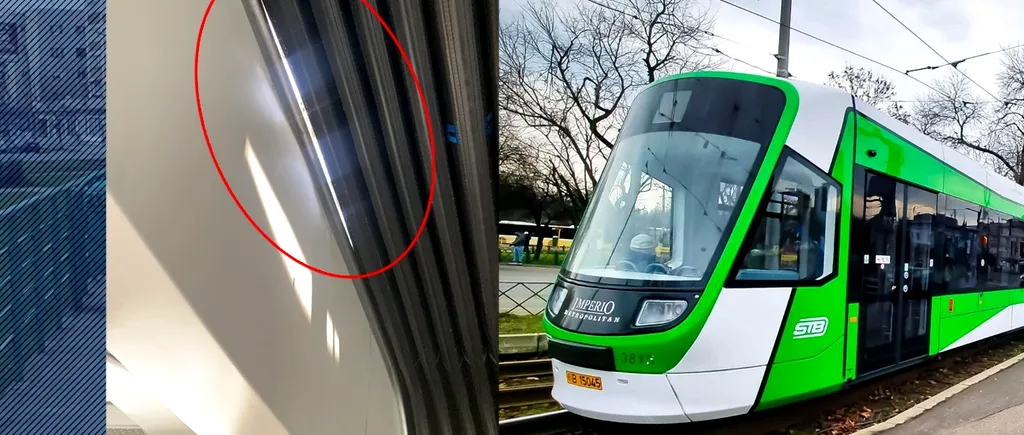 EXCLUSIV | Video uluitor cu un tramvai Imperio care are un burduf dezlipit. „Te omoară dacă se rupe ăla”