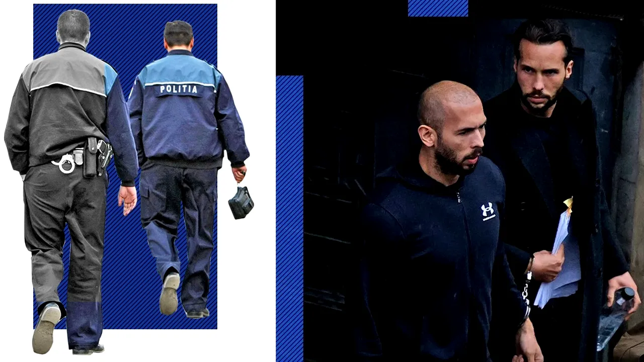 EXCLUSIV | Cum s-au apărat în fața superiorilor polițiștii acuzați că i-au sprijinit pe frații Tate să-și abuzeze sclavele sexuale. Ar fi aruncat vina pe victime