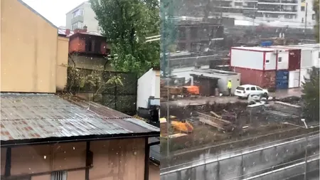 Ninge în București! Primele imagini cu ninsorile din Capitală. VIDEO