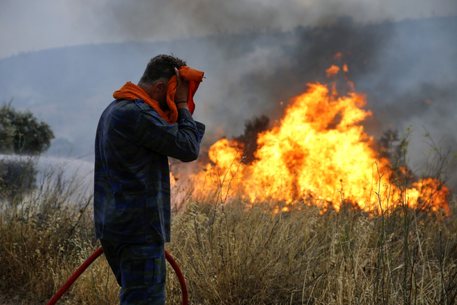 Incendii de vegetație în Grecia