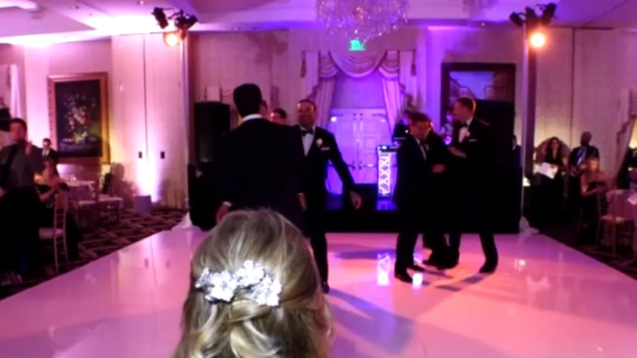 Surpriza unui mire i-a impresionat pe nuntași, dar și pe mireasă