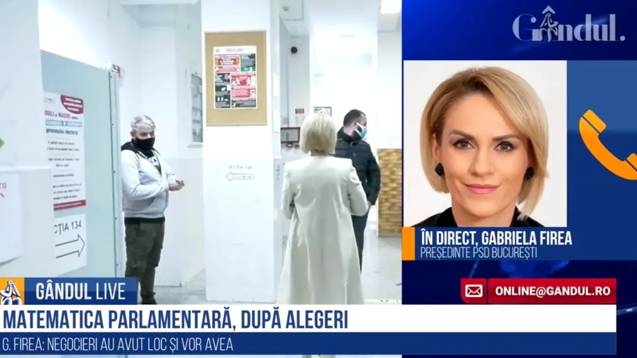 GÂNDUL LIVE. Firea îi dă replica lui Rareș Bogdan după ce a îndemnat-o să dezvăluie ce liberali negociază cu social-democrații: „Eu vă spun că ce-am afirmat este corect și se va dovedi!” - VIDEO