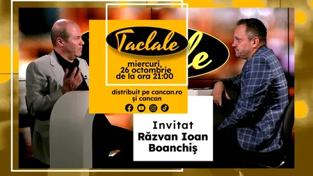 Seria a doua a podcastului Taclale, prezentat de jurnalistul Liviu Chiriță, revine pe pagina de YouTube CANCAN.ro, joi, 26 octombrie, ora 21.00! 