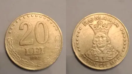 Prețul ireal cerut pentru o monedă de 20 de lei din 1992, acum, în 2025