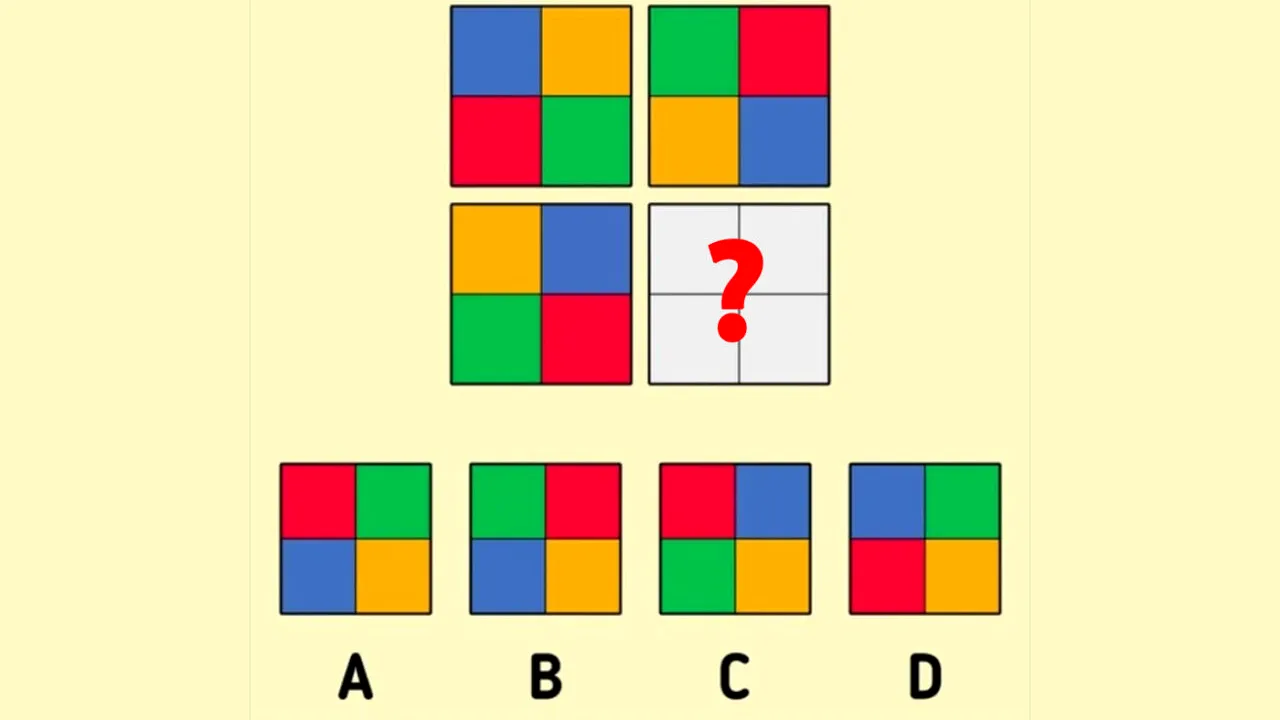 Test IQ | Care pătrat este cel corect? Doar 1 din 100 de oameni răspund corect