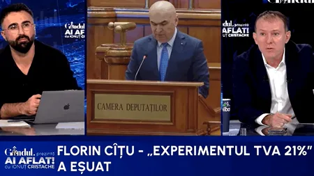 Cîțu: Lucrurile merg mai rău ca în pandemie/De ce a eșuat experimentul TVA 21%/Singurul lucru de bun simț este să spui: am greșit