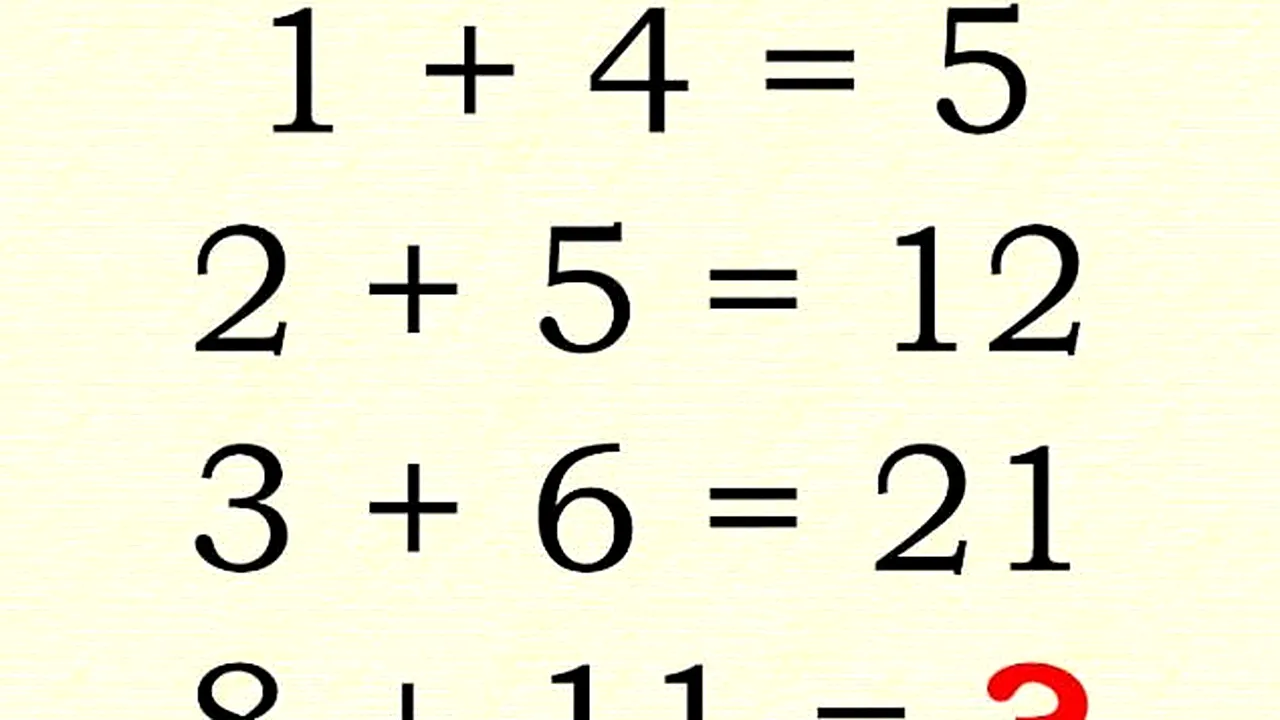 Exercițiul de matematică pe care doar 1 din 1.000 de oameni reușesc să-l rezolve. Tu găsești soluția corectă?
