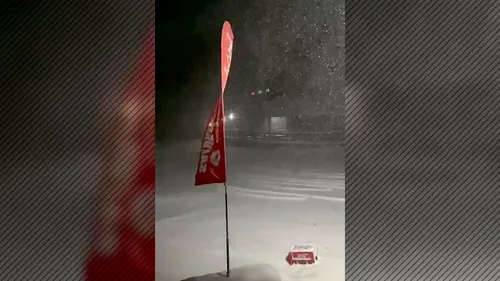 Zăpadă și vânt puternic în Făgăraș, la Cota 2.000 | VIDEO