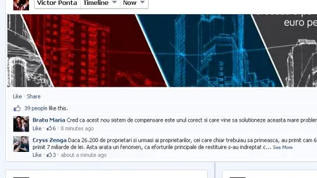 Ponta își cere scuze pe Facebook: 