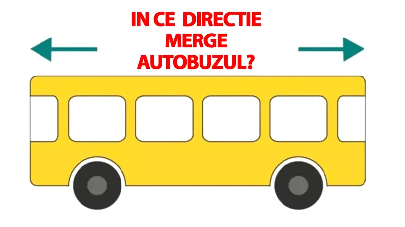 Test de inteligență | În ce direcție merge autobuzul din această poză?