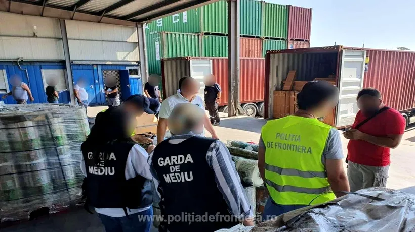 Containere cu peste 60 de tone de deșeuri de plastic amestecat cu carton, descoperite în Portul Constanţa Sud Agigea. Ce scria în documentele de transport