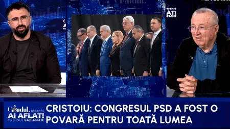 Congresul PSD, cântecul de lebădă al social-democraților? Cristoiu: „A fost o povară pentru toată lumea”