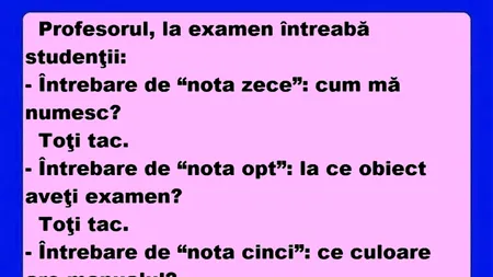 Bancul de joi | 