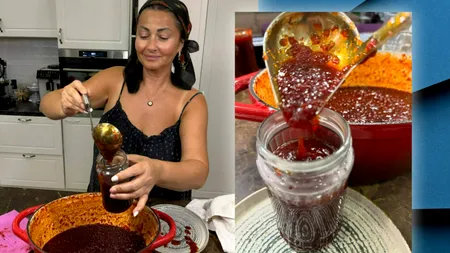 Rețeta de dulceață de ardei iute a Gabrielei Cristea. Preparatul este perfect pentru grătare
