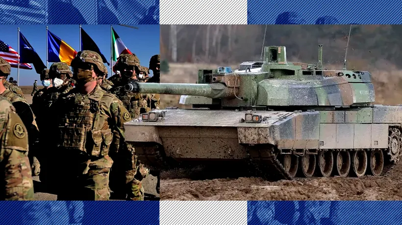 NATO întărește flancul estic. 50 de tancuri Leclerc și 2500 de militari suplimentează baza de la Cincu