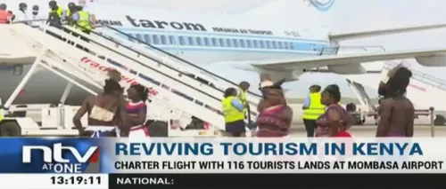 Sosirea unei aeronave <i class='ep-highlight'>Tarom</i> în Kenya, subiect de „breaking news”! Care a fost motivul (VIDEO)