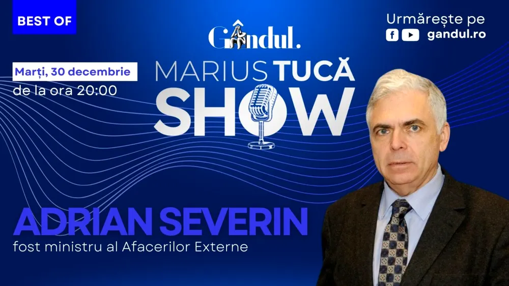 Gândul prezintă Best of Marius Tucă Show – marți, 30 decembrie, de la ora 20:00