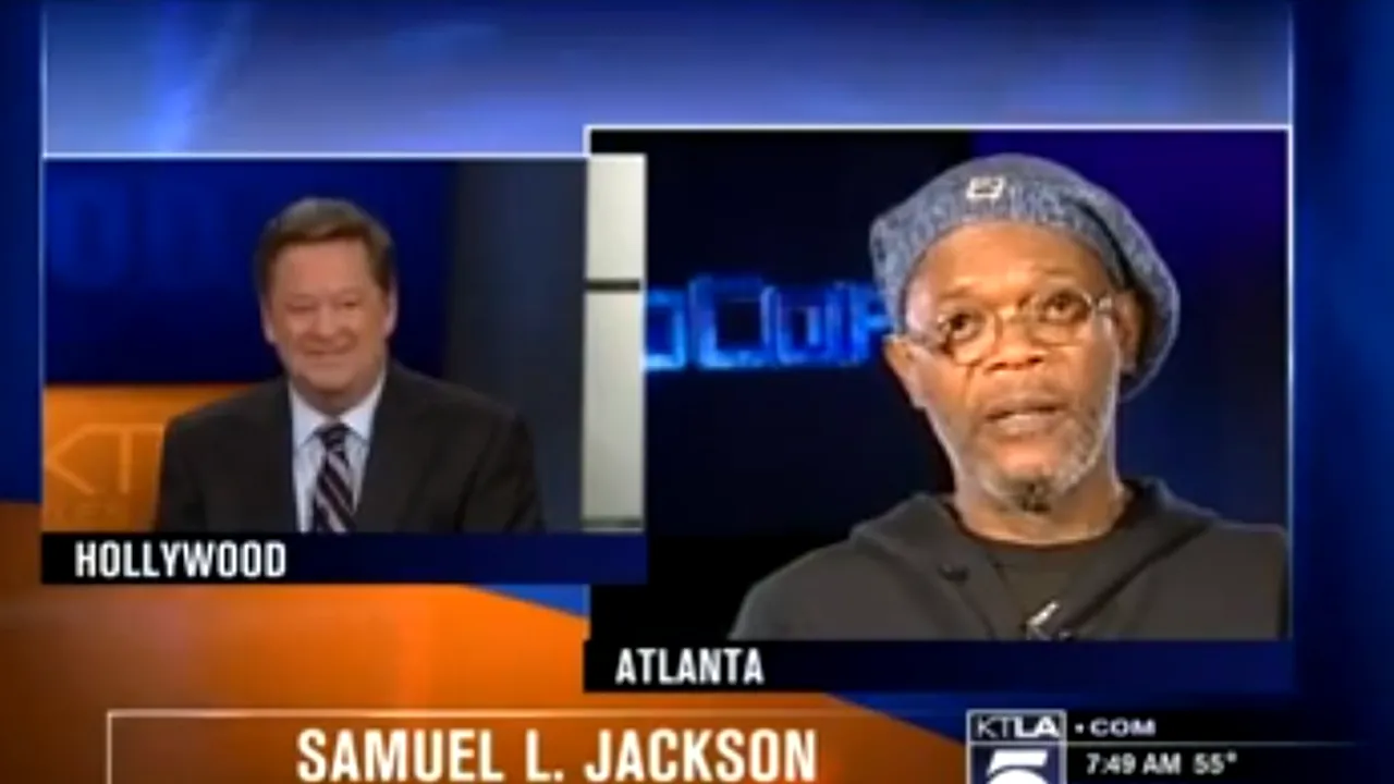 Samuel L. Jackson, confundat cu Laurence Fishburne, în timpul unui interviu - VIDEO