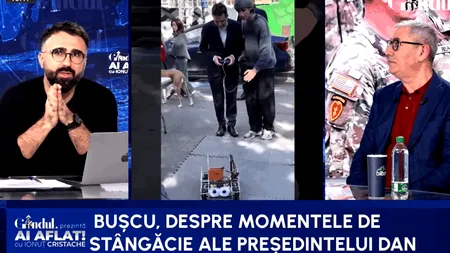 Nicușor Dan, campionul GAFELOR. Doru Bușcu: „El nu poate să fie un președinte care desenează viitorul”