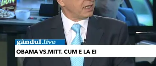 Mircea Geoană, la Gândul LIVE, despre prima dezbatere televizată între Obama și Romney: Președintele a fost cam apatic, cam moale