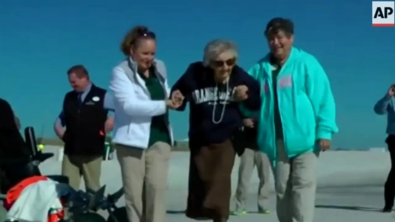 A așteptat o viață pentru a-și împlini un vis. Reacția acestei femei de 100 de ani a impresionat o lume întreagă. Retrospectivă 2014