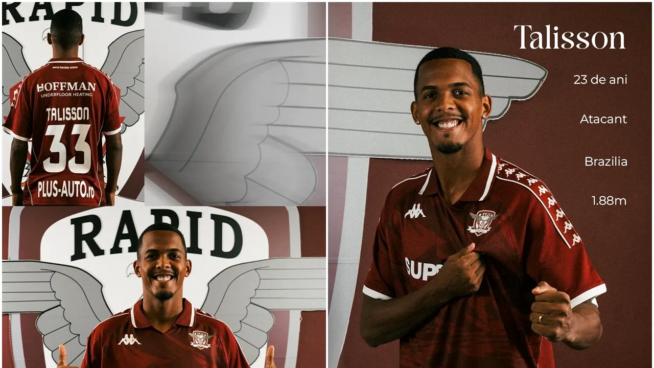 Brazilianul Talisson se prezintă fanilor Rapidului. „Cea mai bună oportunitate din viața mea, nu am stat pe gânduri”